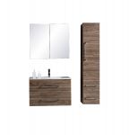 LindaDesign 80 cm badeværelsesmøbel grå alm