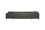 Risør D4A U-sofa med sjeselong - lys grå