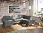 Arendal A3D U-sofa med sjeselong - lys grå