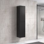 NoraDesign 120 cm badeværelsesmøbel single m/hvid håndvask og spejl