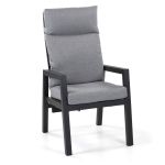 Jamaica Oval - Stor havemøbelsæt m/bord og 8 recliner stole i antracit aluminium