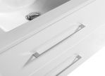 LindaDesign 120 cm hvid højglans badeværelsesmøbel m/spejlskap
