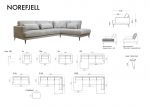 Norefjell D3 sofa - Sand (Boss 2)