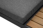 Florida sofasæt i mørkegrå aluminium med mørkegrå hynder