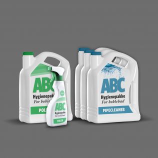 Salg! ABC - hygiejnepakke til boblebad - 3 år