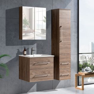 LindaDesign 60 cm badeværelsesmøbel grå alm